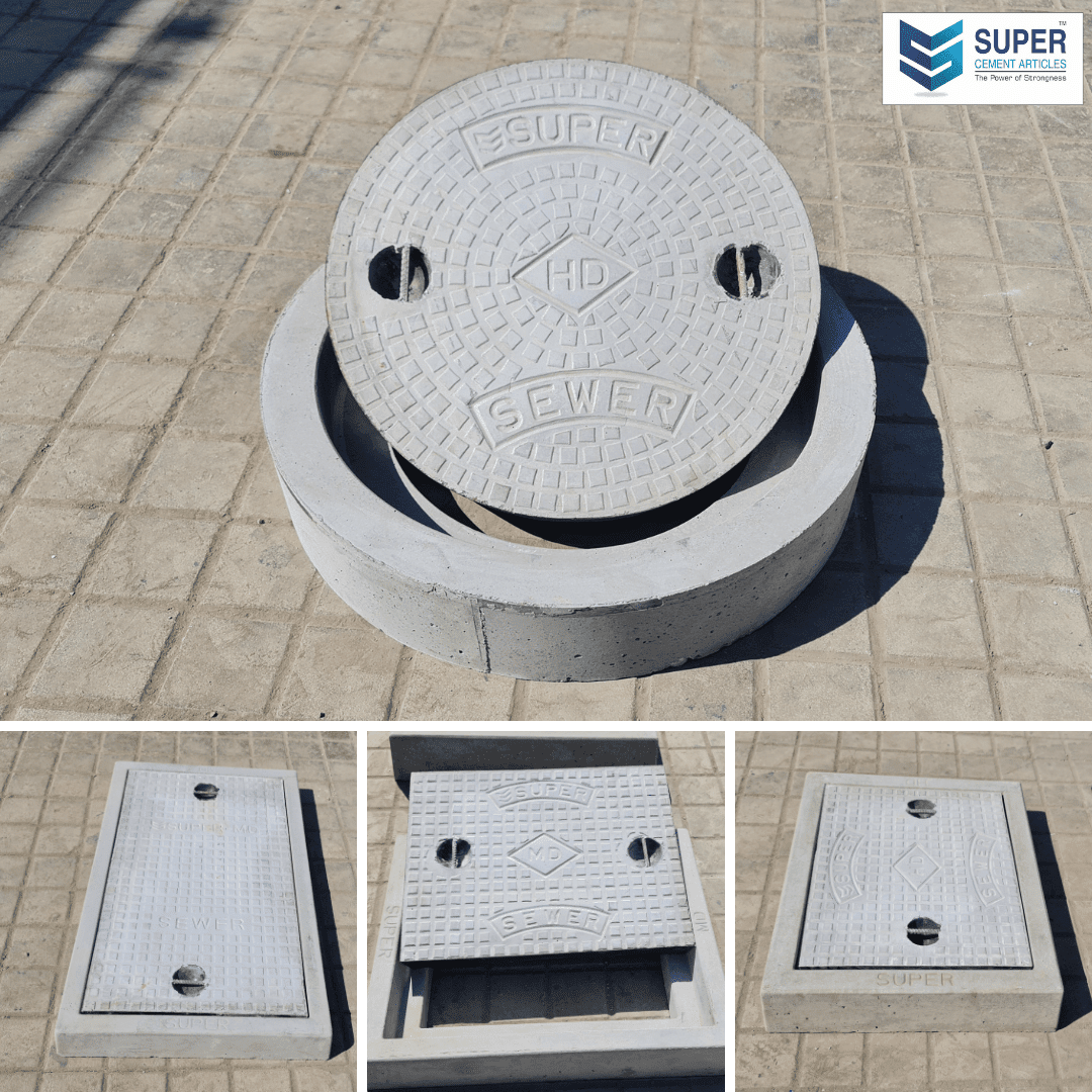 RCC Manhole Cover With Frame